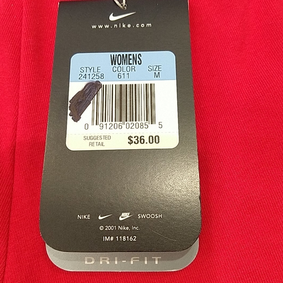 Nike Red Dri-fit Shorts Side Pockets M NWT - Picture 9 of 9